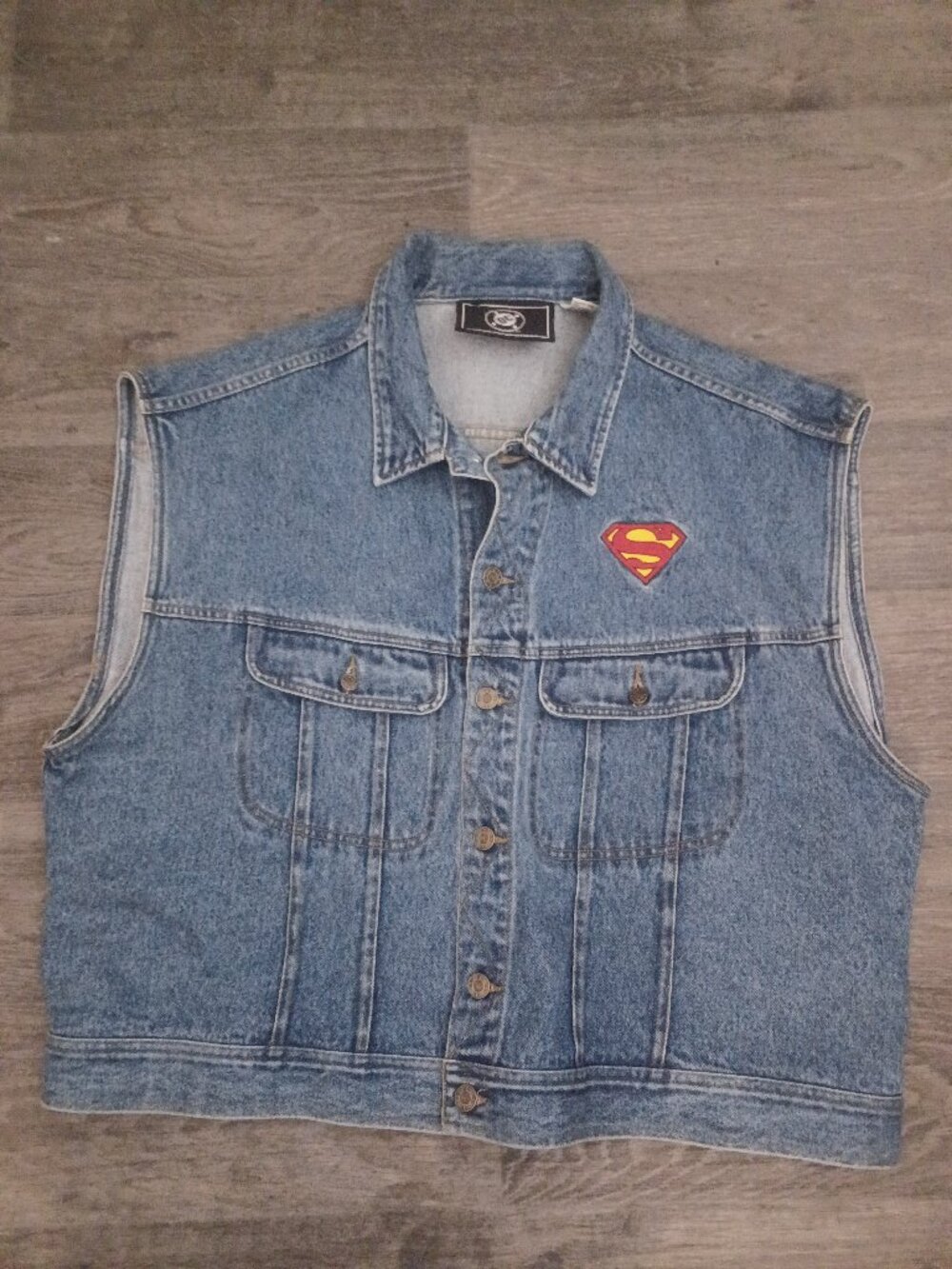 *Superman Vintage DC Comics Vest Made in Hong Kong XL